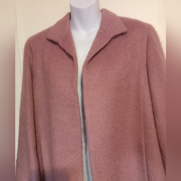 🛍️ BUNDLE ONLY 🛍️Elegant Purple Wool And Mohair Bend Women's Blazer - Picture 2 of 14